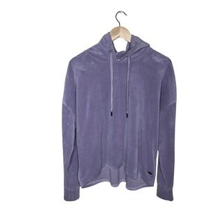 DKNY Sport Hoodie sze S Lilac Velour Long Sleeves Comfy Pre-owned Excellent